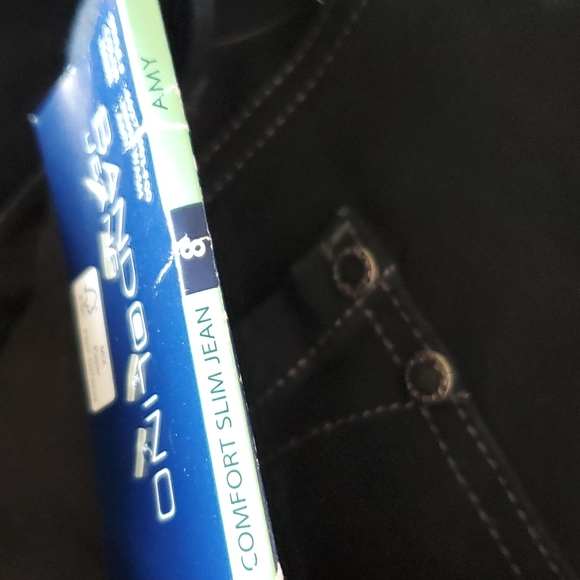 Bandolino Comfort slim jean Amy sz 8 women NWT Rinse wash/ dark blue straight - Picture 4 of 4